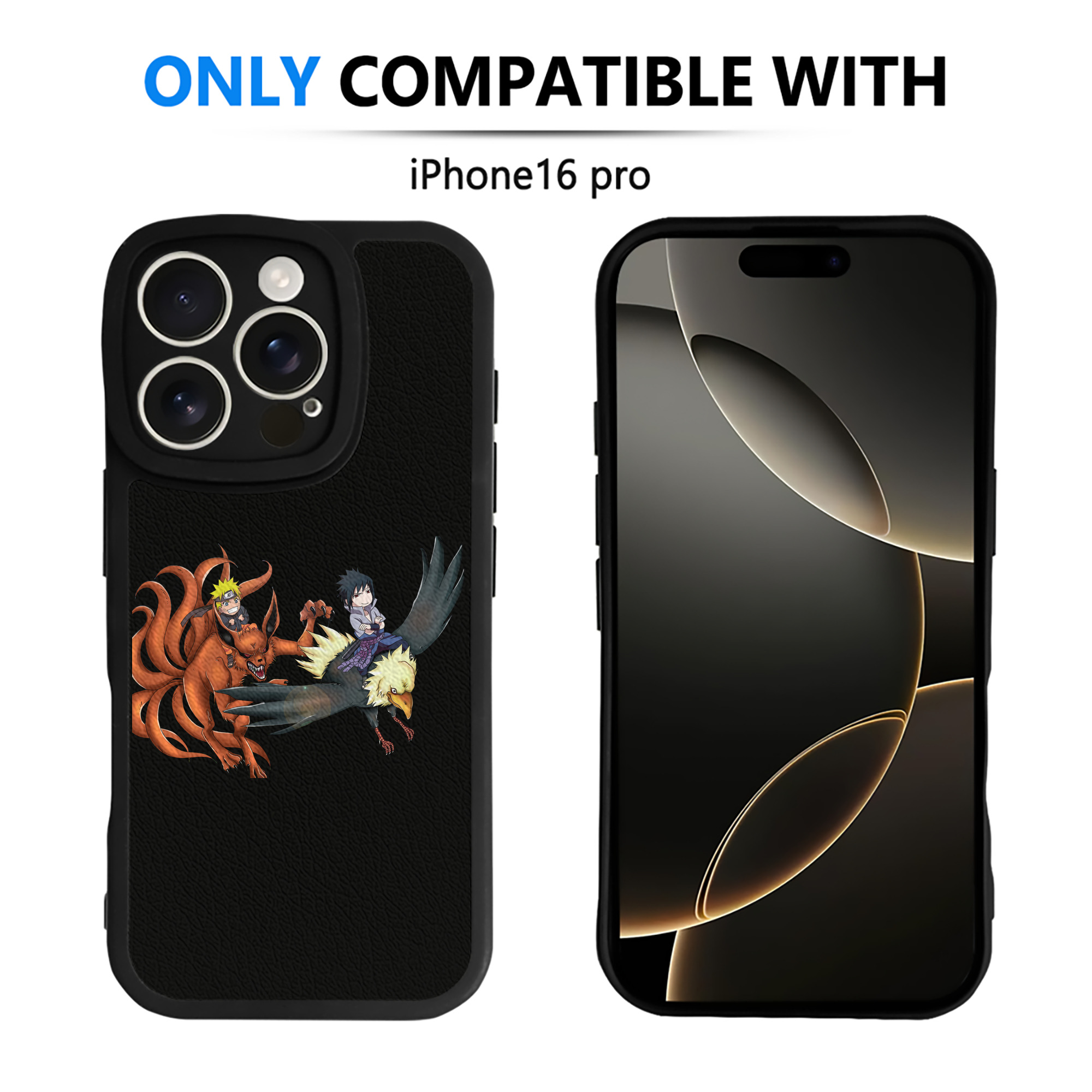 （画像用） NARUTO -ナルト- うずまき ナルト Uzumaki Naruto 【iPhone 16シリーズ対応】シリコンスマホケース（レザー調） 材質：シリコン